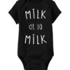 Pañalera Bebé negra milk de la milk