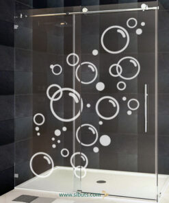 Vinil decorativo burbujas baño
