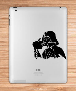 sticker para ipad Darth Vader agarrando manzana
