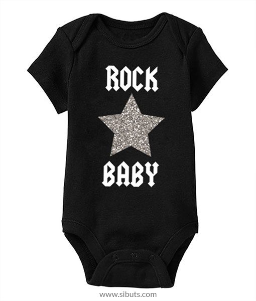 Pañalero negro bebé rock baby