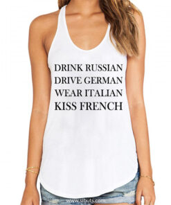 Tank Top para mujer kiss french