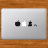 Sticker Calcomanía laptop macbook apples