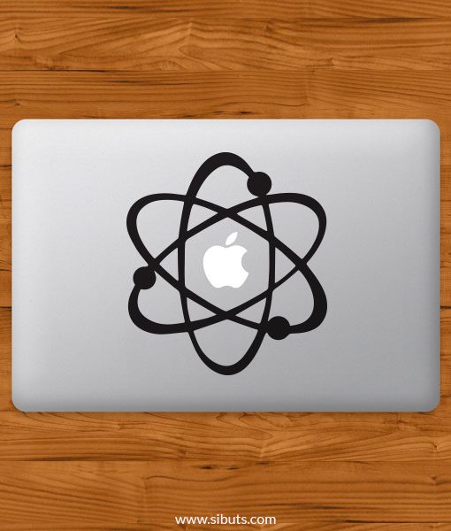 Sticker Calcomanía laptop macbook Átomo Big bang theory