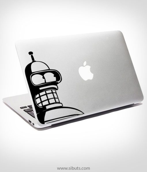 Sticker Calcomanía laptop macbook Bender Futurama