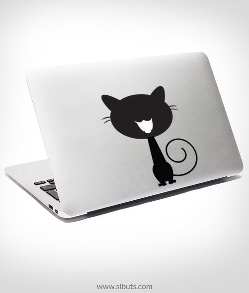 Sticker Calcomanía laptop macbook Gato