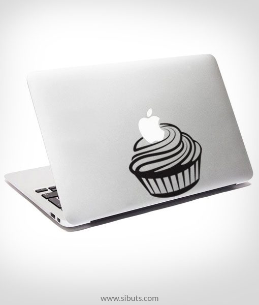 Sticker Calcomanía laptop macbook Cupcake