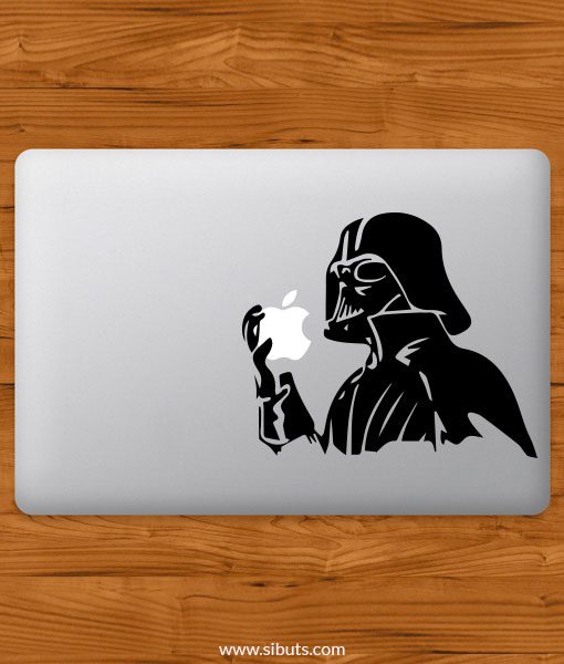 Sticker Calcomanía laptop macbook Darth Vader apple