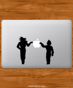 Sticker Calcomanía laptop macbook Goku Vegeta Dragon Ball
