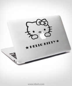 Sticker Calcomanía laptop macbook Hello Kitty