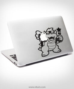 Sticker Calcomanía laptop macbook Koopa mario bros