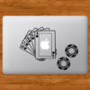Sticker Calcomanía laptop macbook cartas