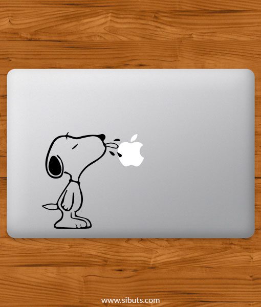 Sticker Calcomanía laptop macbook snoopy lengua