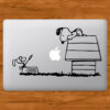 Sticker Calcomanía laptop macbook snoopy quijote