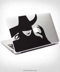Sticker Calcomanía laptop macbook wicked