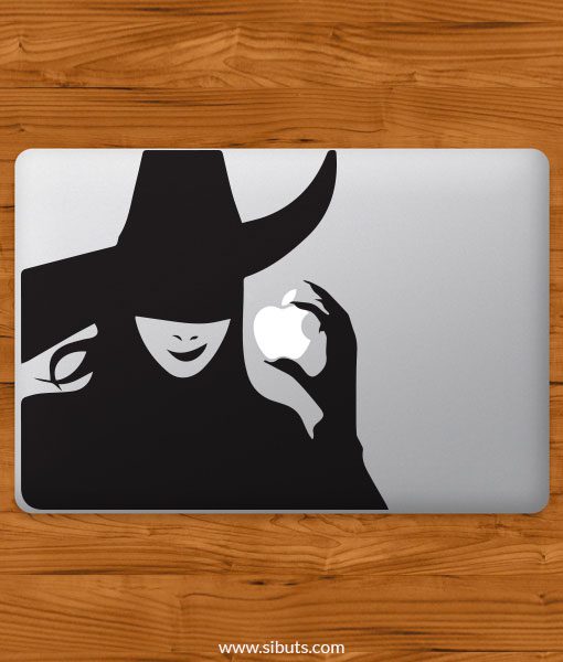 Sticker Calcomanía laptop macbook wicked