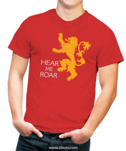 Playera roja Game of thrones Hear my roar