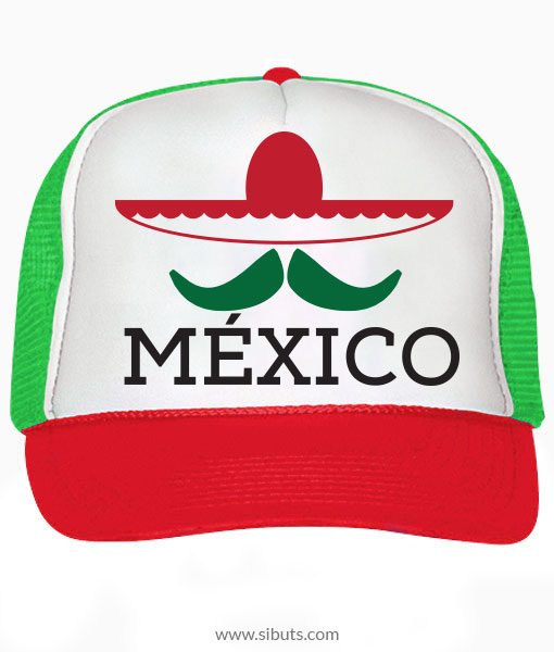 Gorra Tipo Trucker o Camionero Sombrero Bigote México