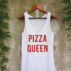 Playera Mujer Tank Top Pizza Queen