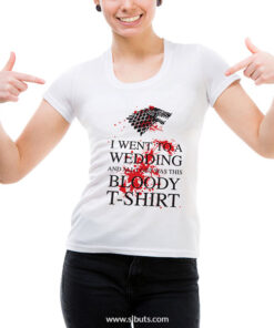 Playera mujer Game of Thrones I went to a weeding Bloddy Shirt