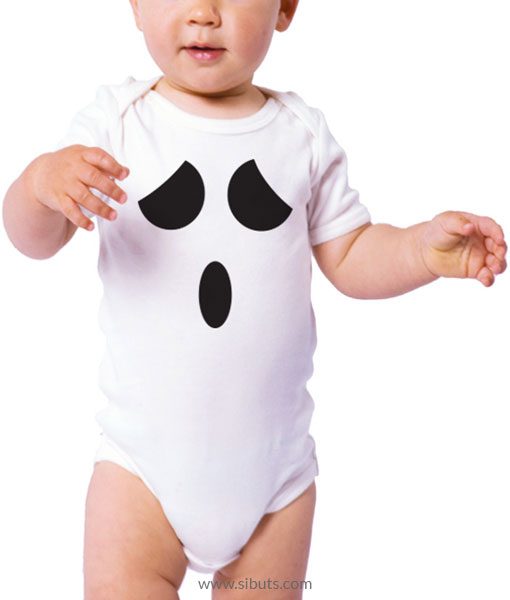 Pañalero para Bebé Blanco de Fantasma Halloween