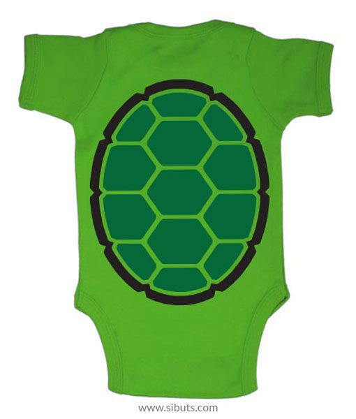 Pañalero verde tortuga ninja Leonardo