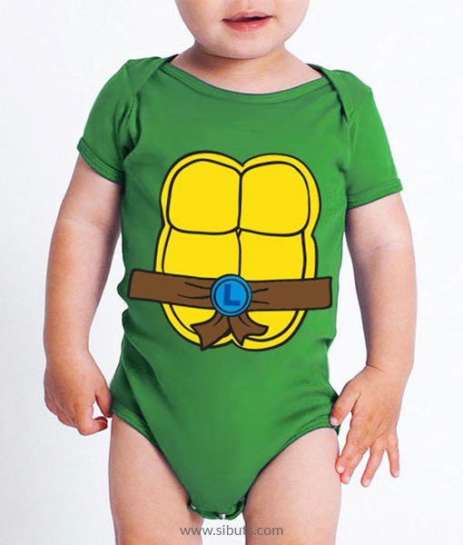Pañalero verde tortuga ninja Leonardo
