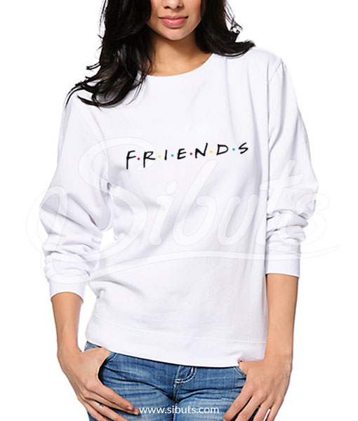 Sudadera Mujer Blanca Friends