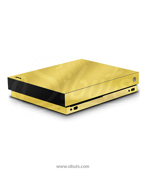 Skin Xbox One X Oro cepillado Gold