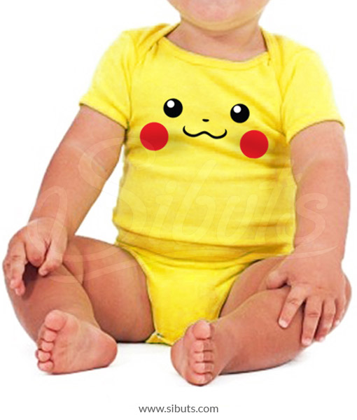 Pañalero amarillo bebé pikachu pokemon