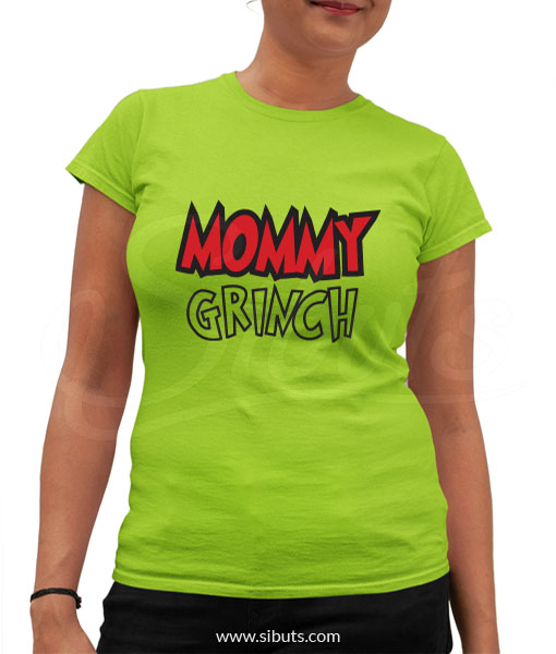 Playera mujer Mommy Grinch